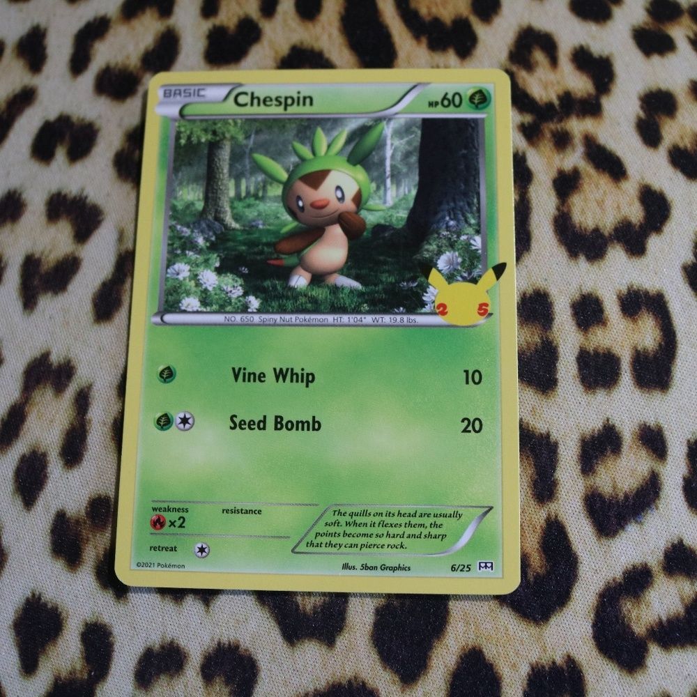 Chespin 6/25 Pokemon Card